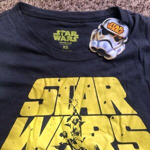 Star Wars Kids Tee - Yellow Graphic on Dark Gray